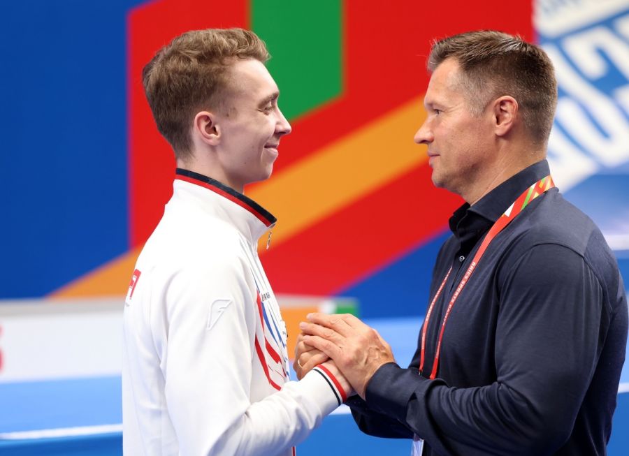 Легендарный Алексей Немов поздравляет Сергея Найдина с победой