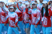 Спортсмены Алтайского края приняли участие в торжественном открытии VIII летних спортивных игр «Дети Азии»