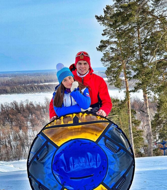 Совет да любовь! Сильнейшие лыжники Алтайского края Никита Денисов и Яна Кирпиченко стали мужем и женой 