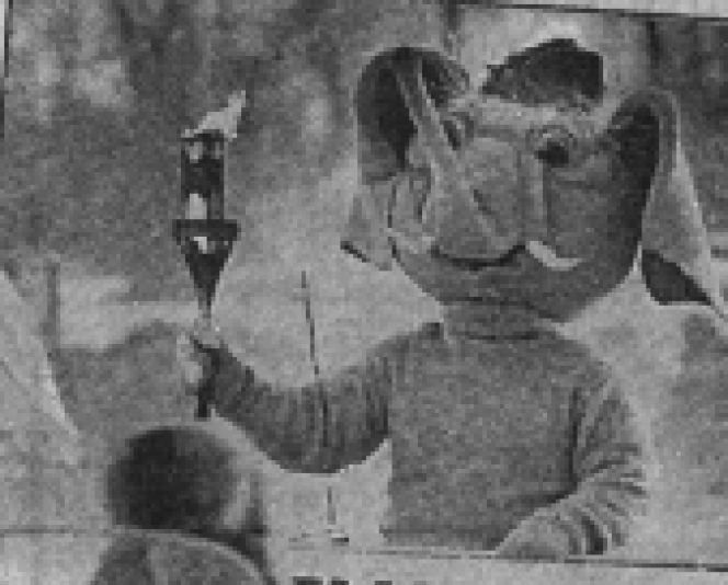  Талиман сельской олимпиады - мамонтёнок Малыш. Фото: Евгений Налимов/ "Алтайская правда" 