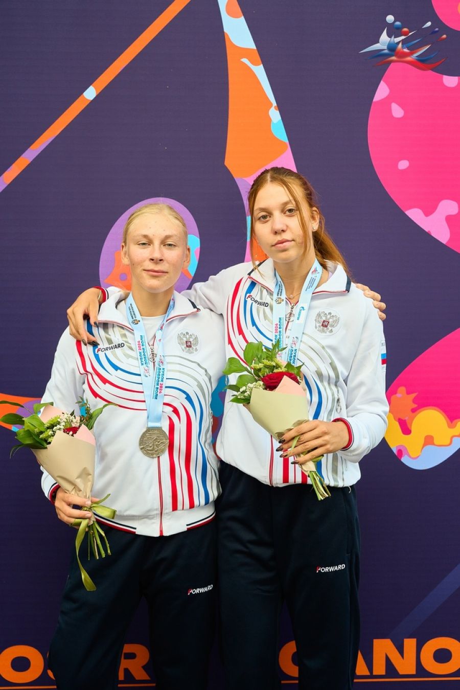 Александра Власова и Елизавета Яковлева. Фото: Федерация гребли на байдарках и каноэ России