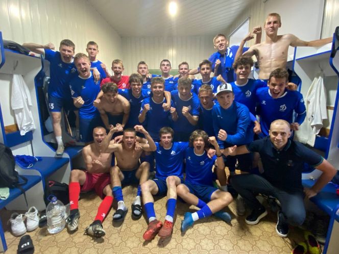 Победная раздевалка динамовцев. Фото из соцсетей клуба