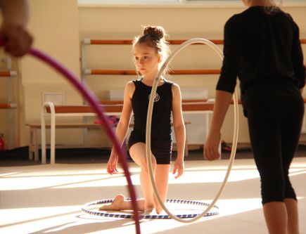 Ирина Чащина, Ольга Капранова и Ксения Широкая провели мастер-класс для барнаульских гимнасток (фото).