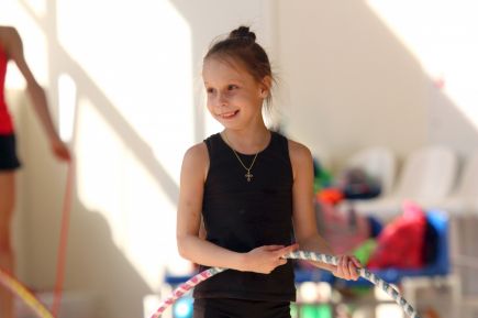 Ирина Чащина, Ольга Капранова и Ксения Широкая провели мастер-класс для барнаульских гимнасток (фото).