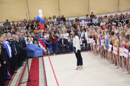 Олимпийская чемпионка Маргарита Мамун посетила соревнования на Кубок Алтайского края «Динамо – детям России» (фото).