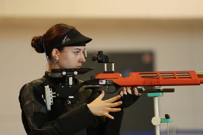 Олеся Маниченко на рубеже. Фото: "Алтайский спорт"