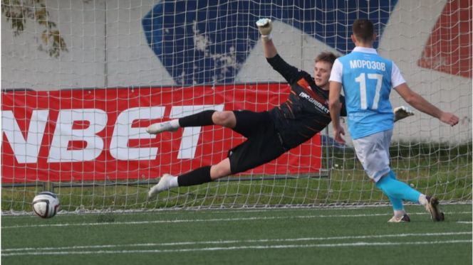 Единственный мяч с пенальти гости забили с пенальти на второй компенсированной минуте. Фото: Андрей Каспришин