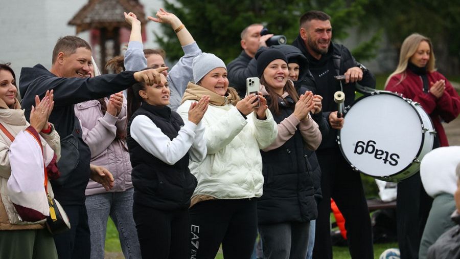 Болельщики "Темпа". Фото: Олег Богданов/"Алтайская правда" 