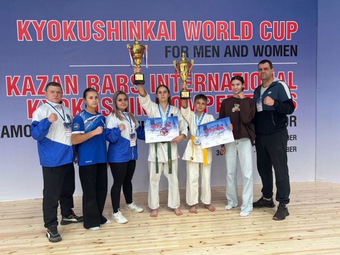 Николай Вотин и Мария Иванова – серебряные призёры международных соревнований по киокусинкай «Казанский барс»