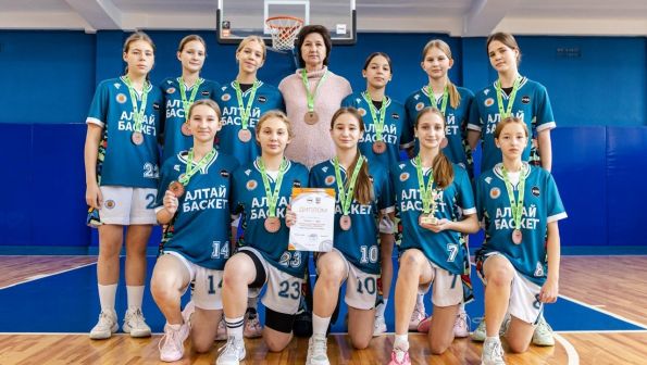 Команда девушек СШ «АлтайБаскет» завоевала бронзу первенства Сибири (U16)