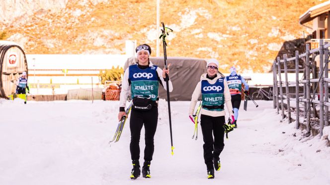 12 декабря. Давос. Савелий Коростелев и Дарья Непряева. Фото Global Look Press