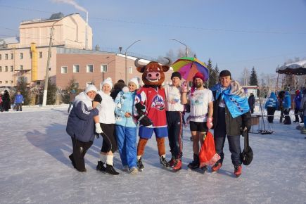 Хоккейный клуб «Алтай» принял участие в празднике «Алтайская зимовка».