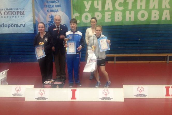 Кристина Агафонова – бронзовый призёр Всероссийских соревнований по настольному теннису среди лиц с ПОДА «Кубок Петра I».
