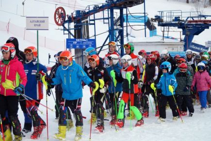 В Белокурихе прошли всероссийские соревнования на "Приз Деда Мороза".