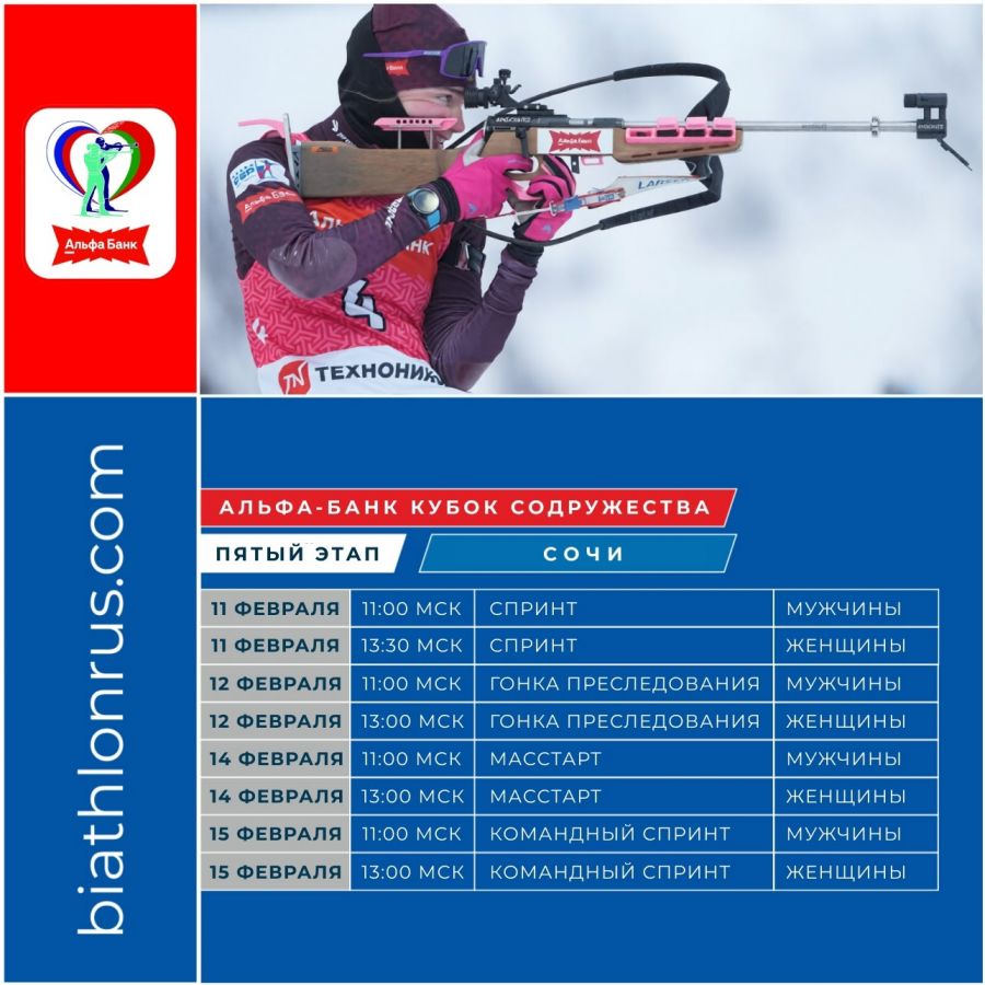 Олег Домичек и Анастасия Гришина выступят в составе сборной России на V этапе Альфа-Банк Кубка Содружества в Сочи