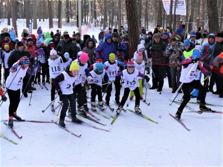 В Барнауле состоялись открытые краевые соревнования "Динамовская лыжня".