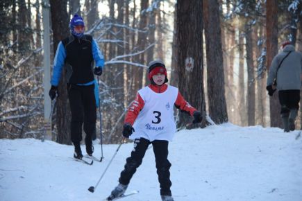 В Барнауле состоялись открытые краевые соревнования "Динамовская лыжня".