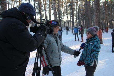 В Барнауле состоялись открытые краевые соревнования "Динамовская лыжня".