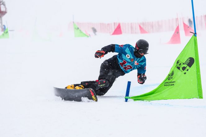 На трассе Егор Шелякин. Фото: ЦСП Красноярского края