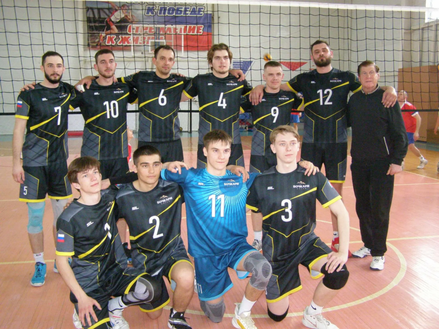 Волейболисты Целинного района. Фото предоставлено участниками соревнований