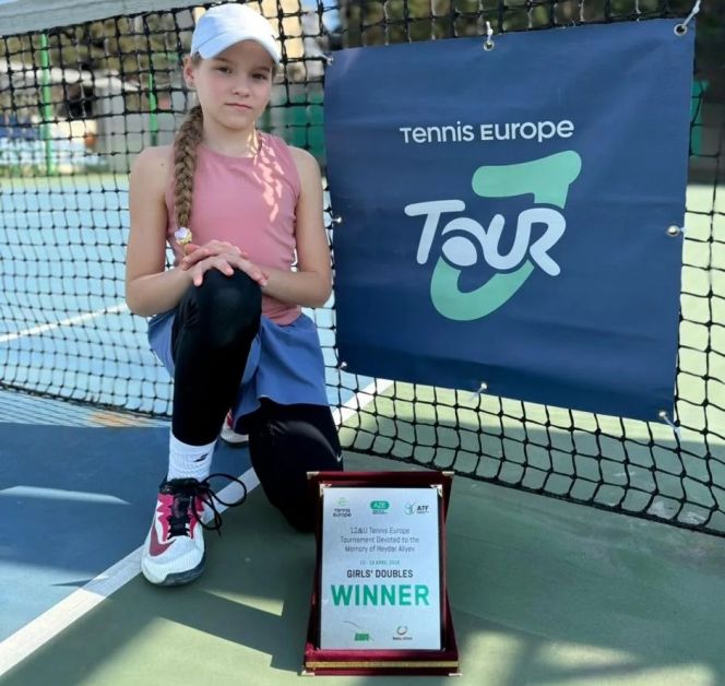 Ксения Викулова. Фото предоставлено Федерацией тенниса Алтайского края