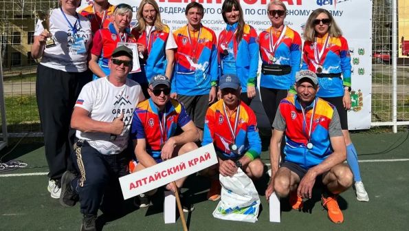Команда Алтайского края стала третьей в общем зачёте на чемпионате Сибири (дисциплина "северная ходьба")