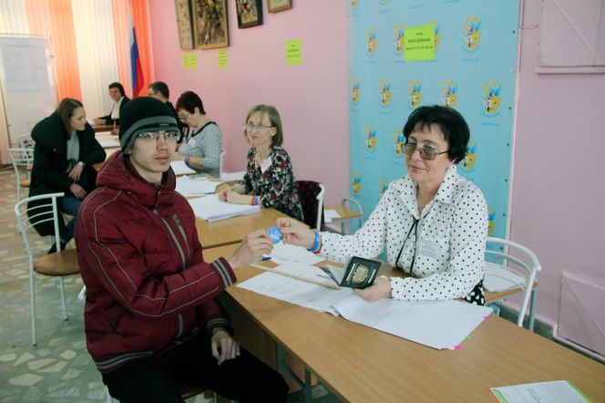 Фоторепортаж с акции «Я выбрал президента»