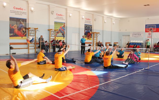 Краевые соревнования по сидячему волейболу