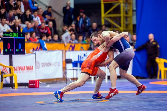 Первенство России по греко-римской борьбе среди юниоров до 21 года. Фото: Федерация спортивной борьбы Башкортостана.
