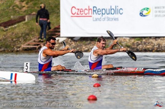 Александр Дьяченко и Кирилл Ляпунов на этапе Кубка мира. Дуйсбург-2018. Фото: ВФГБК