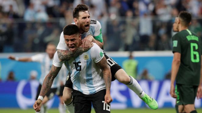 Голы Месси и Рохо вывели Аргентину в плей-офф чемпионата мира. Фото Reuters
