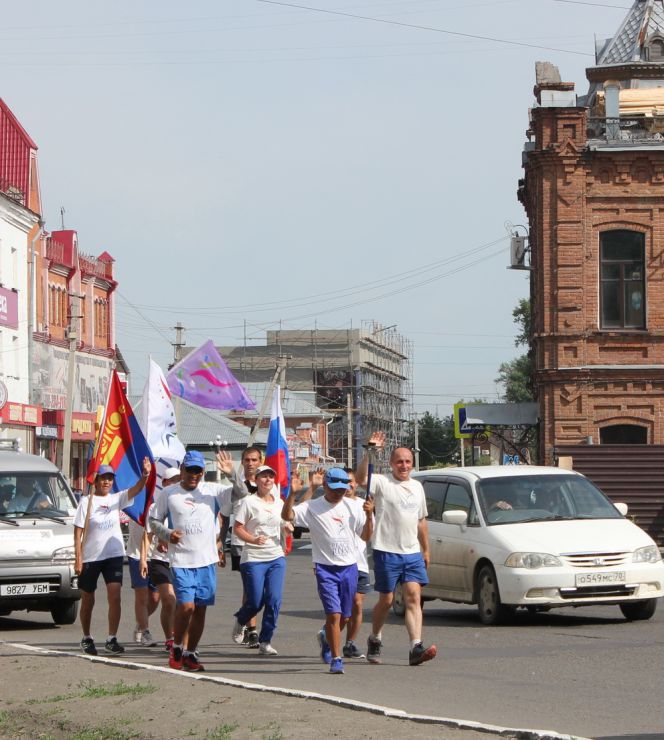 Международная факельная эстафета «Бег мира» на Алтае, 2018