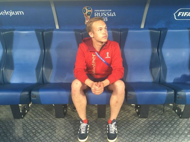 Артём Тарасов на скамейке запасных сборной Бельгии