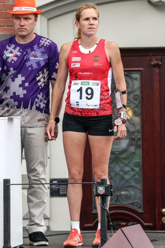 Галина Виноградова на чемпионате мира в Латвии. Фото: сайт соревнований