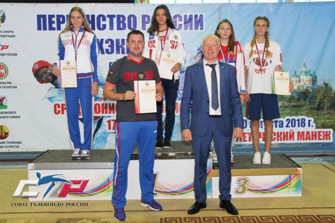 Анастасия Анохина (вторая справа). Фото: Союз тхэквондо России