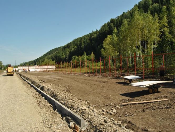 Строительство нового стрельбища. Фото: газета "За изобилие"