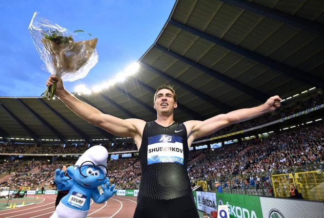 Сергей Шубенков - победитель финала "Бриллиантовой лиги" в Брюсселе. Фото: AFP