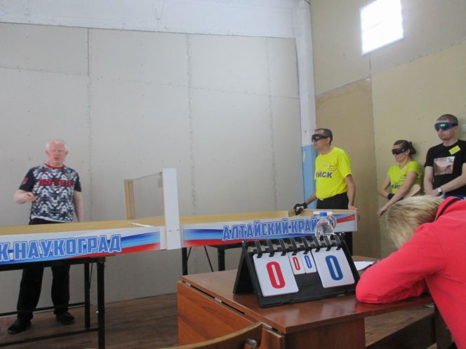 Теннисный турнир незрячих в Бийске