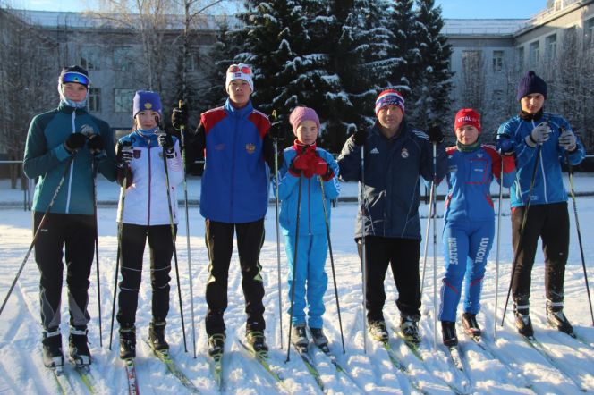 Тренировка по первому снегу