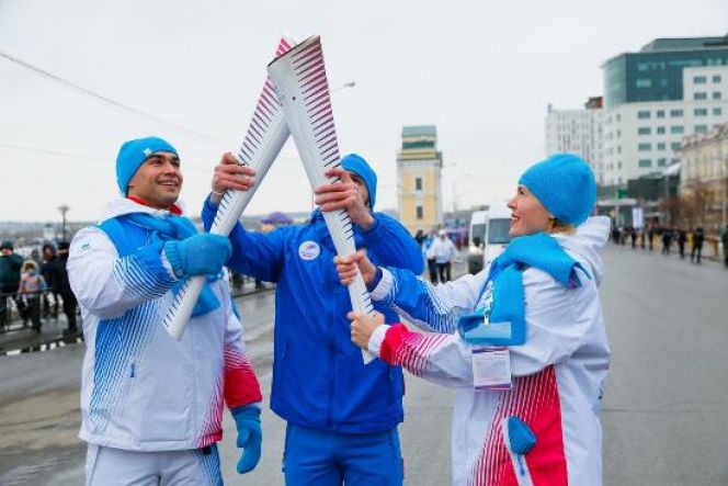 Огонь Всемирной зимней универсиады в Иркутске