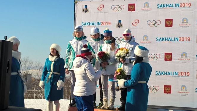 Екатерина Копорулина - серебряный призёр I зимних Международных спортивных игр "Дети Азии" 