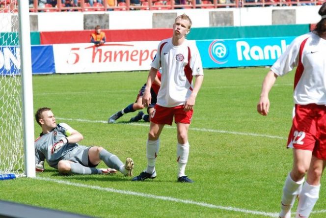 2008 год. Финал Кубка России. «Амкар» - ЦСКА. Иван Старков после опасного момента у ворот Игоря Акинфеева. 