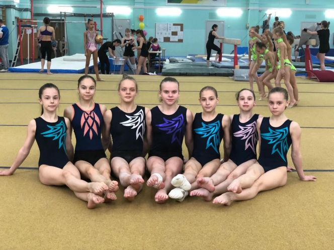 Гимнастки СШОР Сергея Хорохордина - участницы всероссийских соревнований "В краю кедровом"