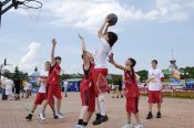 13 августа. Барнаул. Соревнования по уличному баскетболу «Оранжевый мяч».