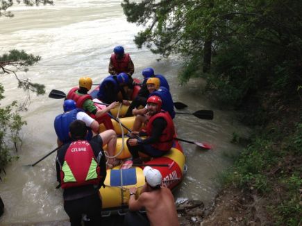 Сплав сборной России по дзюдо по Горному Алтаю. 2013 год