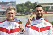 Представитель алтайской гребли Александр Дьяченко завоевал золото на чемпионате мира в Венгрии в составе байдарки-двойки