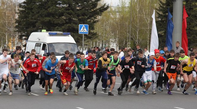 В первом ряду