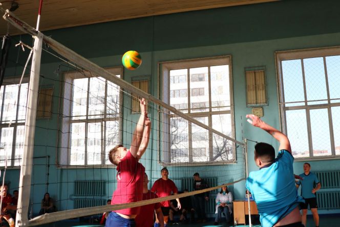 Спартакиада госслужащих Алтайского края - 2019. Волейбол. Предварительный этап. Фото: Вадим Вязанцев.