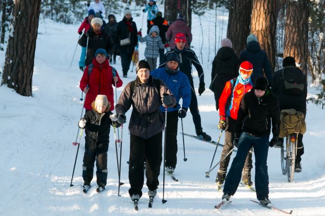 На барнаульской "Трассе здоровья" официально открыли зимний сезон
