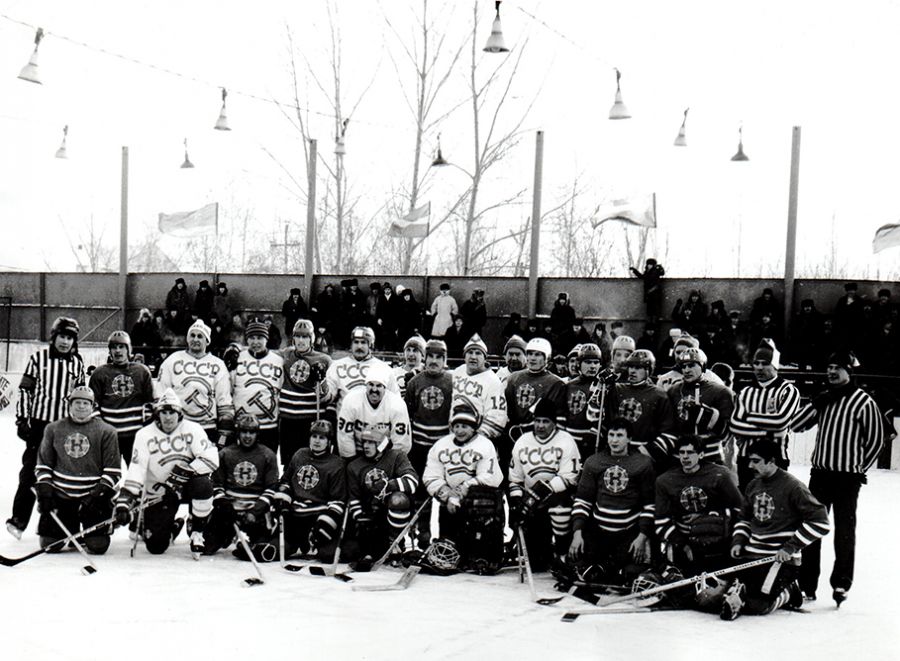 1989 год. После матча сборная СССР - команда Кристалл.